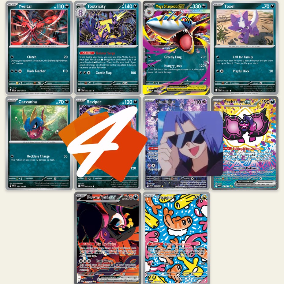 Mega Sharpedo EX Deck Profile || Pokémon TCG Live || Phantasmal Flames